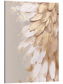 Magnettafel Halo Feathers in Gold II - Bella Eve