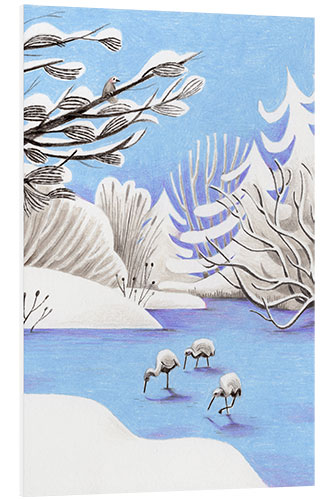 Tableau en PVC Winter Lake