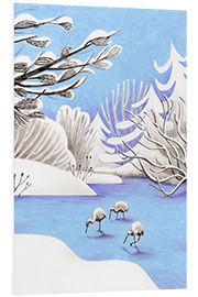 PVC-taulu Winter Lake