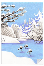 Wandsticker Wintersee