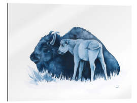 Gallery print Mother Bison with her Calf