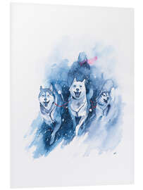 PVC-taulu Sled Dogs