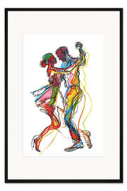 Gerahmter Kunstdruck Tanzen mit Leidenschaft