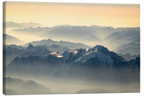 Canvas print Mont Blanc Aerial