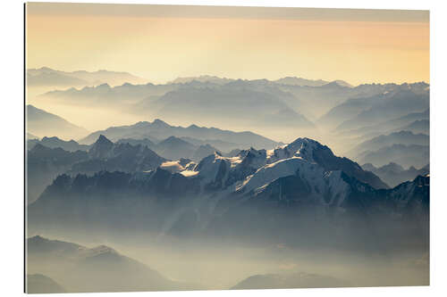 Gallery print Mont Blanc Aerial