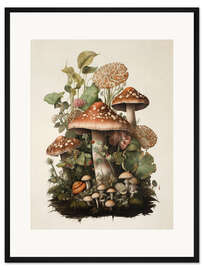 Gerahmter Kunstdruck Im Reich der Pilze