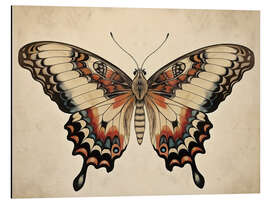 Alubild Boho Vintage Butterfly