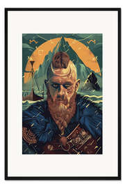 Gerahmter Kunstdruck Wikingerkrieger I