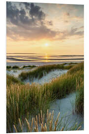 Foam board print Sunset on the Dune Beach