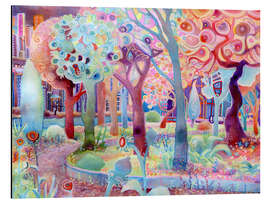 Magnettafel Das Sonnenlicht zwischen den Bäumen