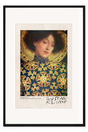 Gerahmter Kunstdruck Gustav Klimt, Portrait of Beatrice Portinari (1890/91)