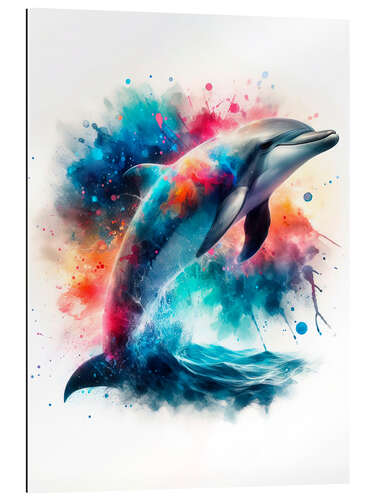 Gallery print Dolphin in Watercolor