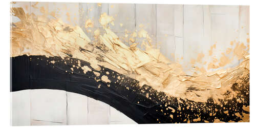 Tableau en verre acrylique Cosmic Wave