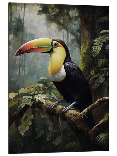 Galleriprint Toucan in Deep Forest