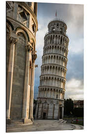 Aluminiumsbilde The leaning tower of Pisa, Italy