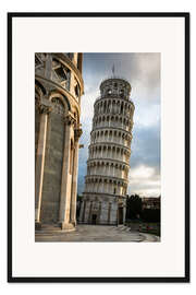 Gerahmter Kunstdruck Der schiefe Turm von Pisa, Italien