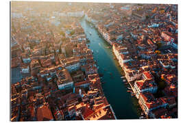 Galleritryk Grand Canal and rooftops, Venice, Italy