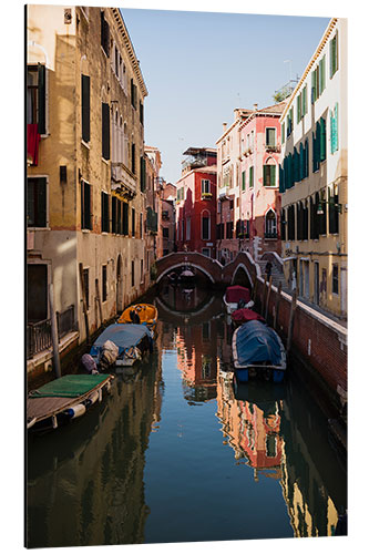 Aluminium print Houses on the canal, Venice, Italy