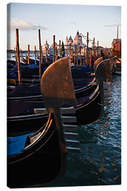Canvas print  Gondolas moored at San Marco, Venice - Matteo Colombo
