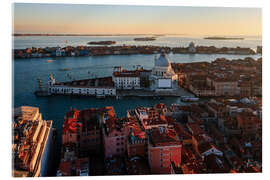 Akrylbilde Santa Maria della Salute at sunset, Venice