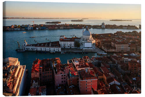 Canvas print Santa Maria della Salute at sunset, Venice