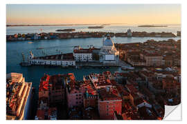 Naklejka na ścianę Santa Maria della Salute at sunset, Venice