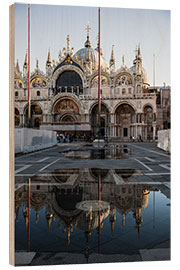 Trebilde Cathedral reflected into water, Venice, Italy