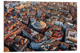 Magnettafel Luftaufnahme des Pantheons und des antiken Roms