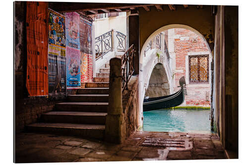 Gallery Print Gondel unter der Brücke, Venedig