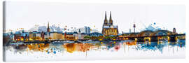 Tableau sur toile  Cologne Skyline - Peter Roder