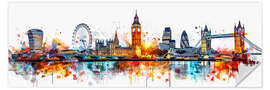 Sticker mural London Skyline