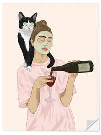 Wall sticker Cat Mom - Tara Royle