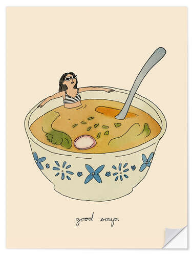 Muursticker Good soup