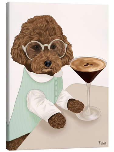 Tableau sur toile An espresso martini for the poodle