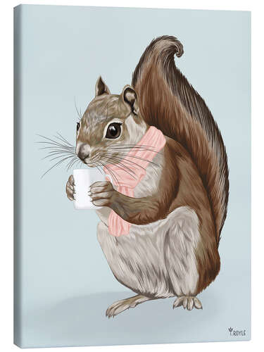 Canvas-taulu Teatime with Squirrel