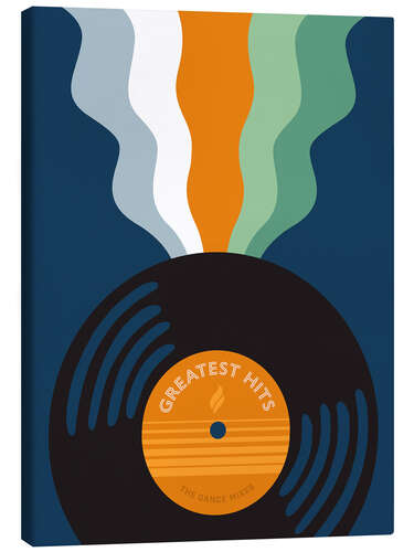 Canvas-taulu Greatest Hits Retro Vinyl
