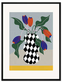 Gerahmter Kunstdruck Sunrise Flowers