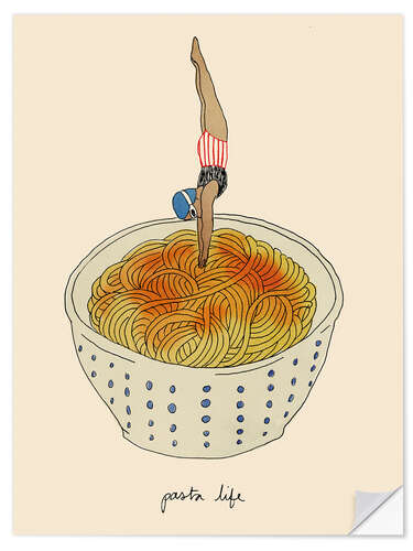 Wandsticker Pasta life