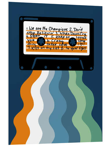 Foam board print Retro Mixtape