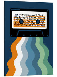 Magnettafel Retro Mixtape