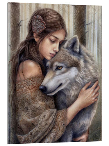 Gallery print The fairy and the wolf