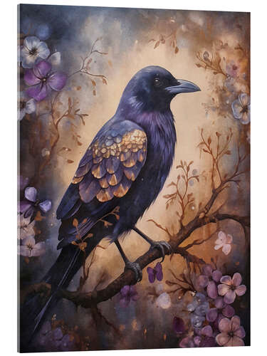 Obraz na szkle akrylowym Perse Crow