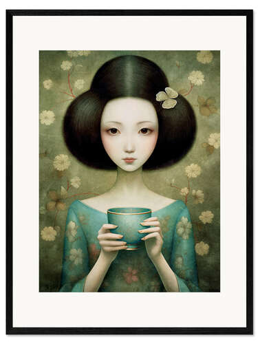 Impressão artística com moldura Ladies of Tea IV