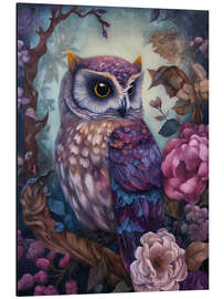 Quadro em alumínio Purple Owl