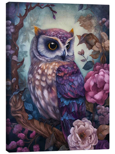 Canvas print Purple Owl