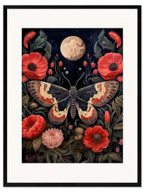 Impression artistique encadrée Gothic Moth