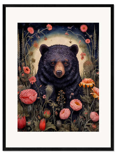 Impression artistique encadrée Gothic Bear