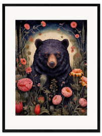 Kunsttryk i ramme Gothic Bear