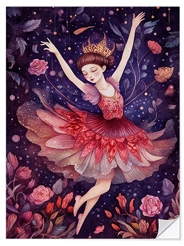 Vinilo para la pared Dreamlike Ballerina V