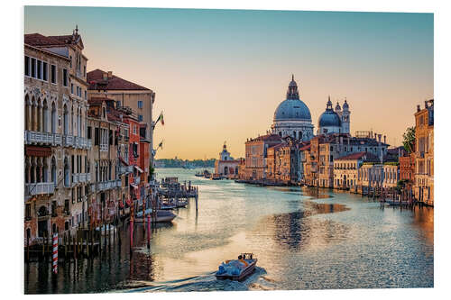 Foam board print Morning In Venice